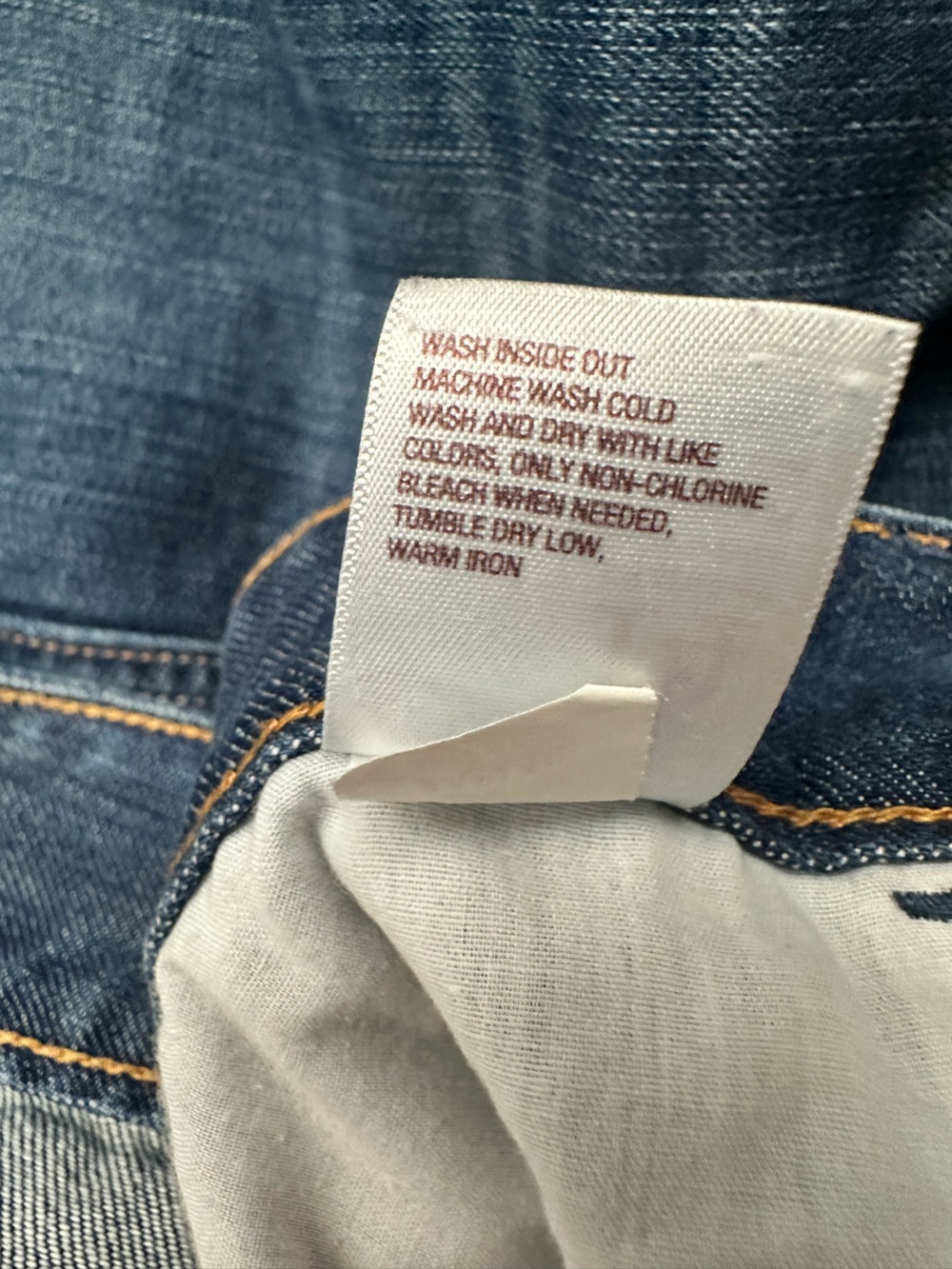 Old Navy Blue Denim Mini Skirt with Frayed Hem - Picture 5 of 5